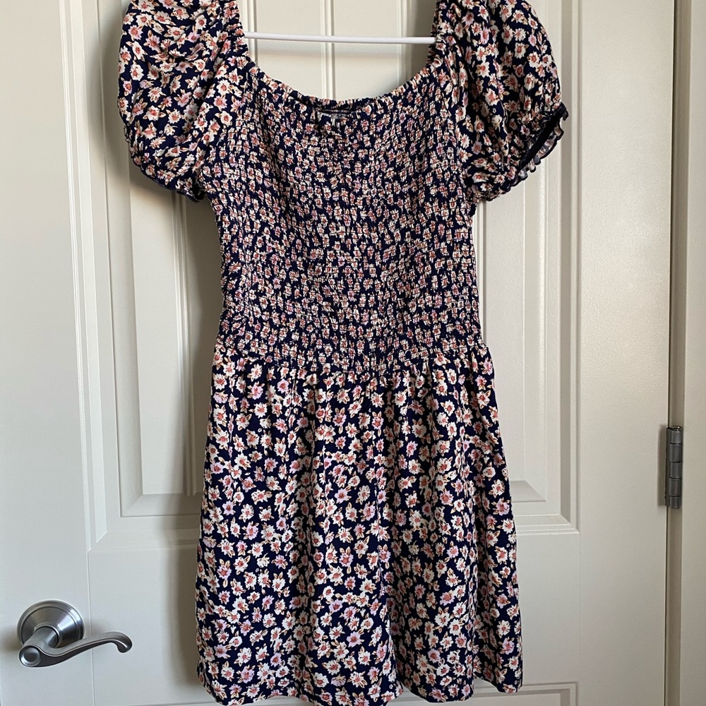 Floral Romper, has pockets, off the shoulder